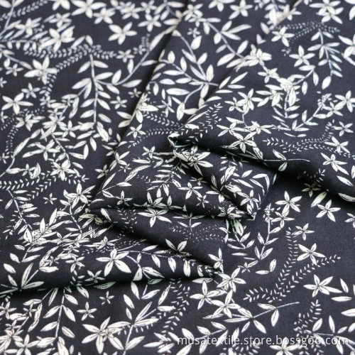 Tissu de rayonne à imprimé floral tissu viscose doux